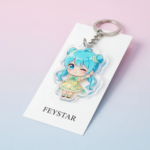 Custom Clear Acrylic Keychains - FEYSTAR