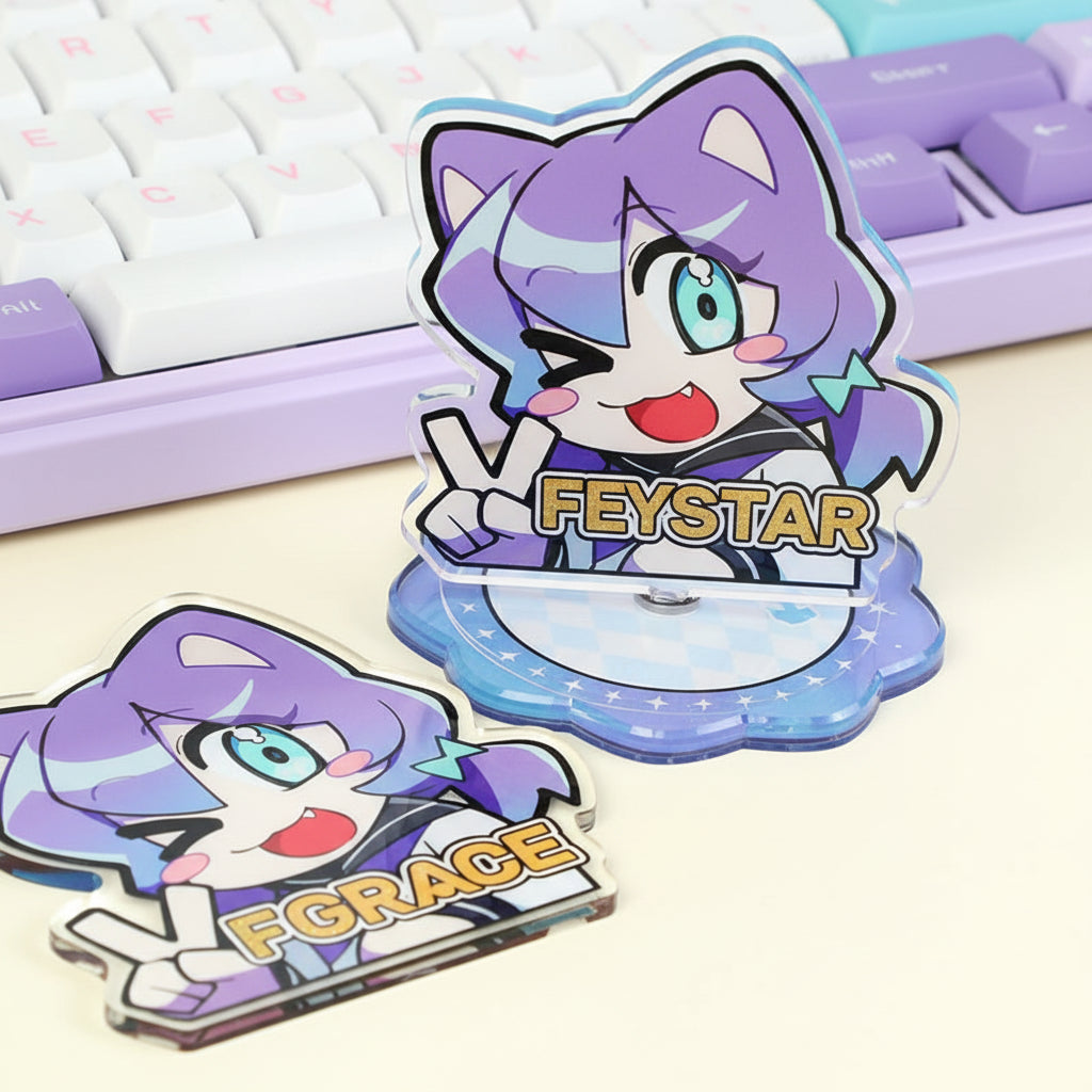 Custom Rotating Acrylic Standees