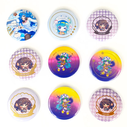 Custom Round Button Pins