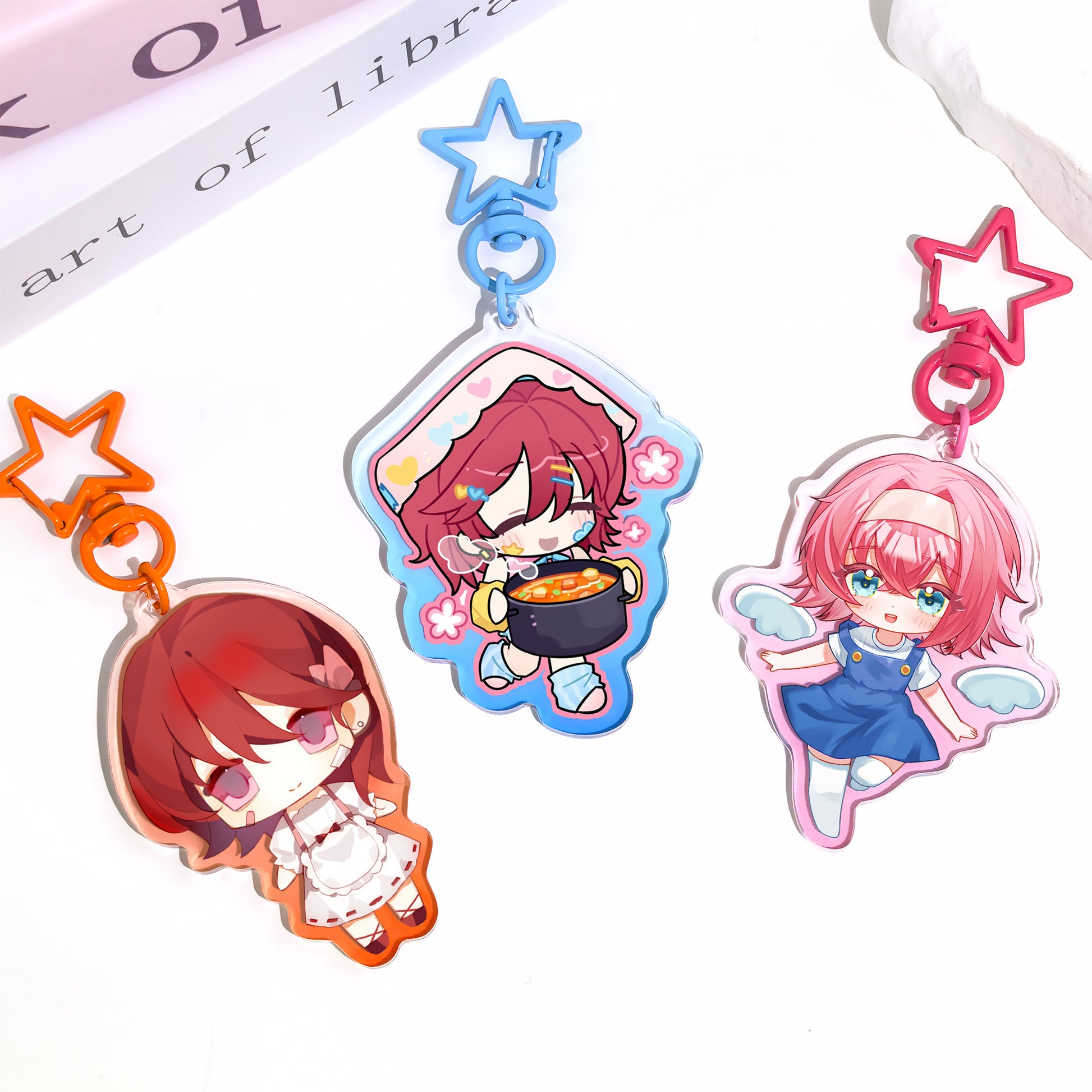 Color Edge Acrylic Keychains