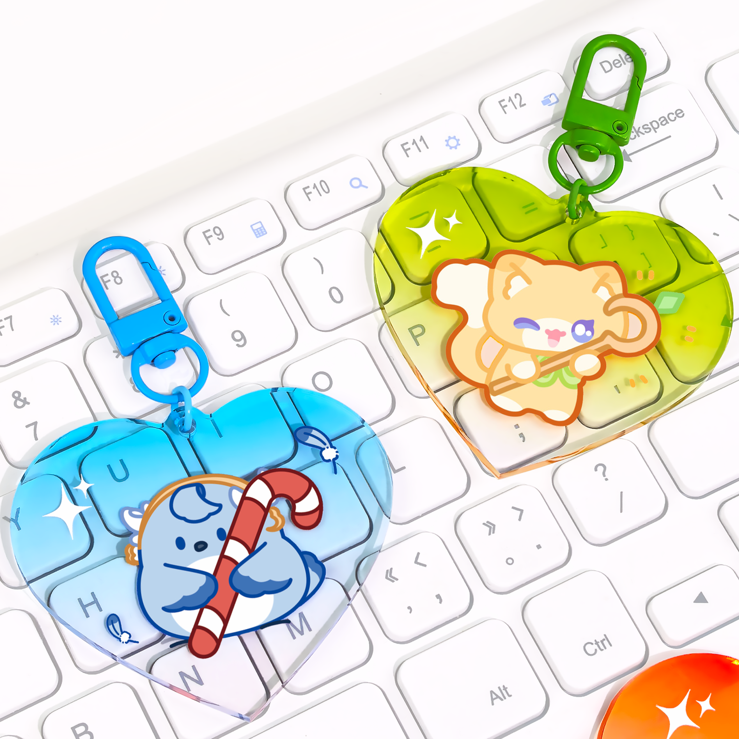 Color Edge Acrylic Keychains
