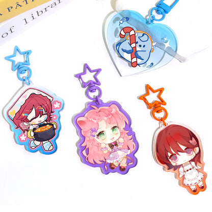 Color Edge Acrylic Keychains