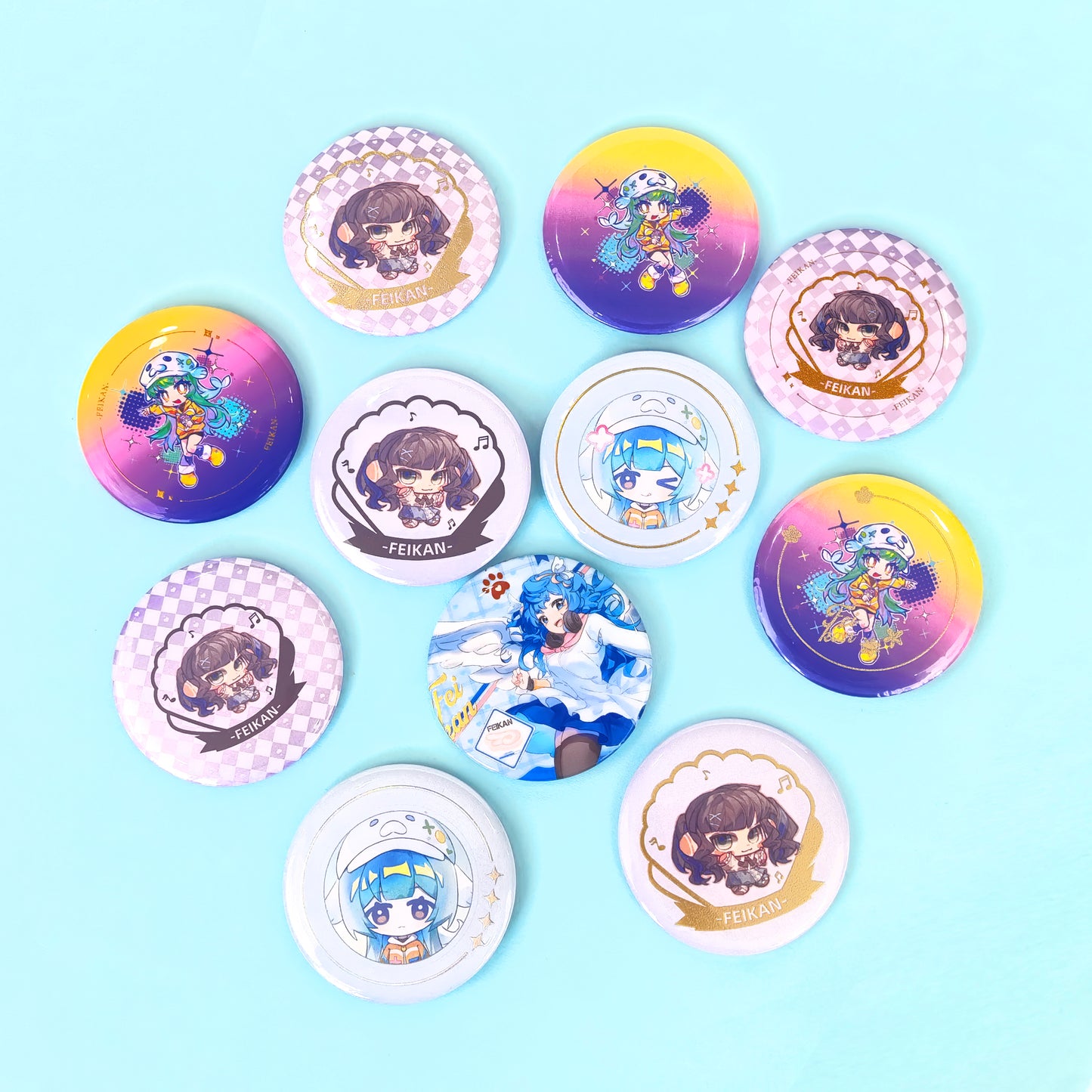 Custom Round Button Pins