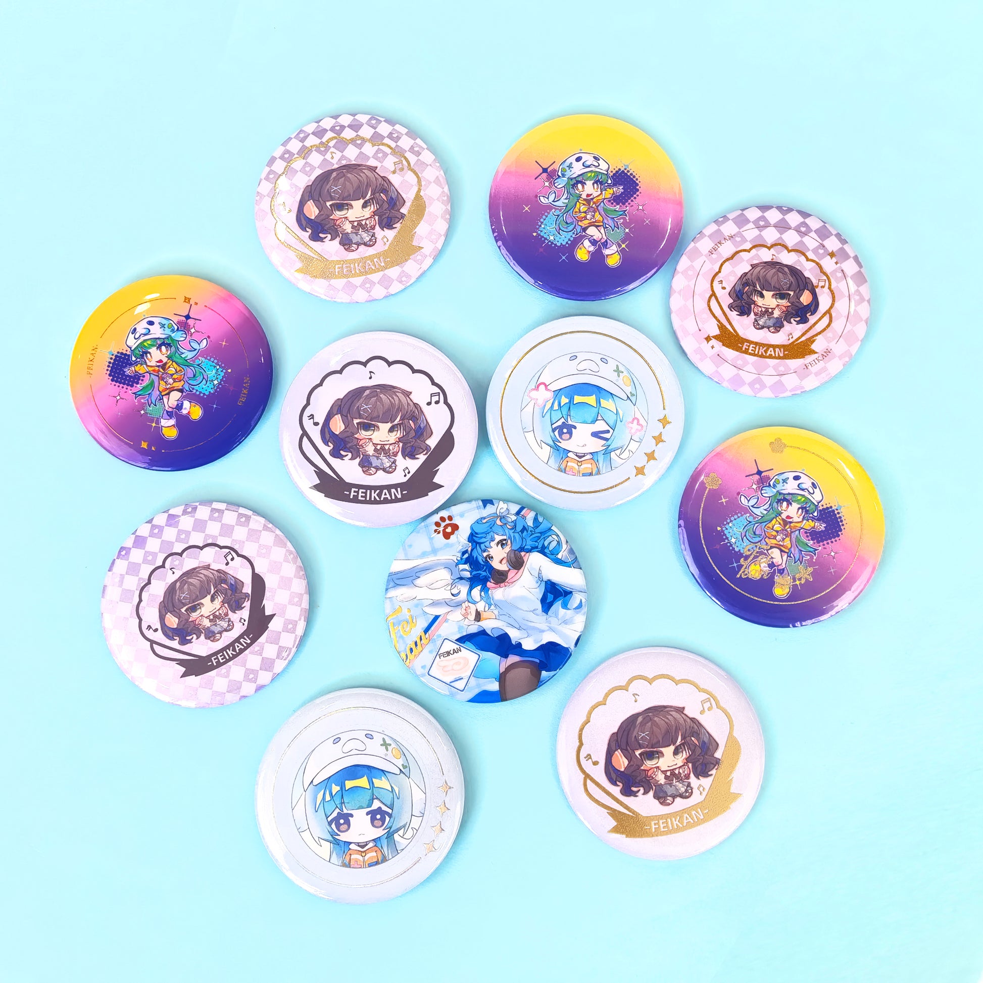 Custom Round Button Pins