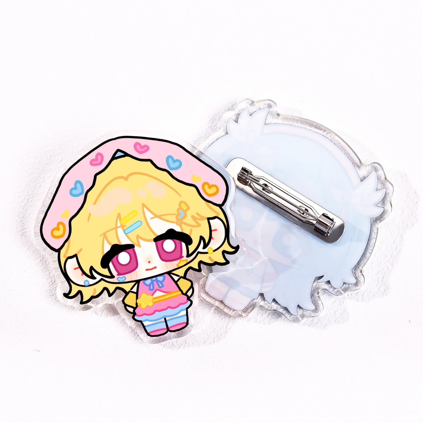 Custom Frosted Acrylic Pins