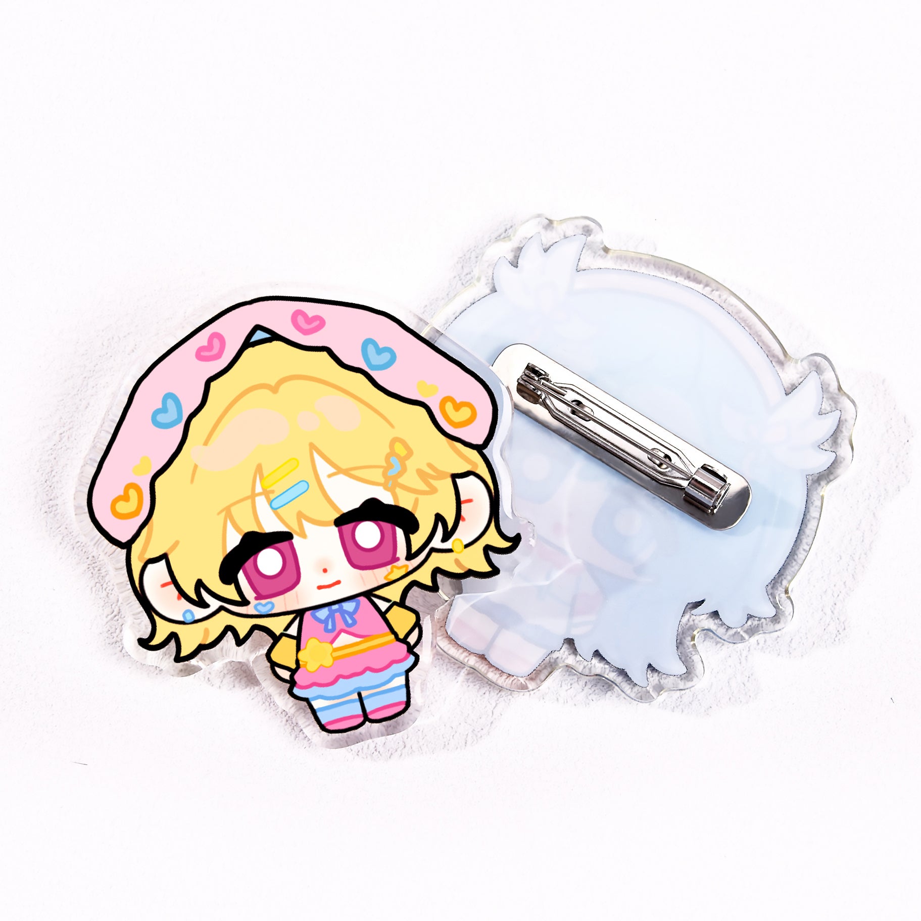Custom Frosted Acrylic Pins
