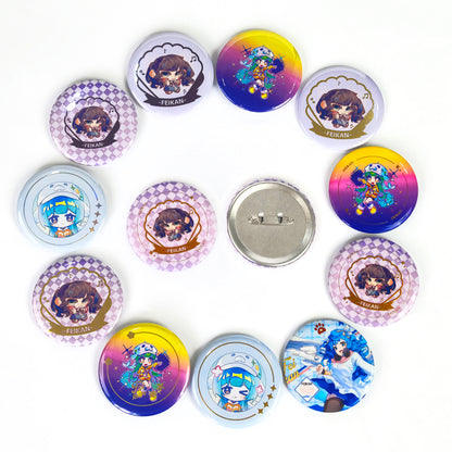 Custom Round Button Pins