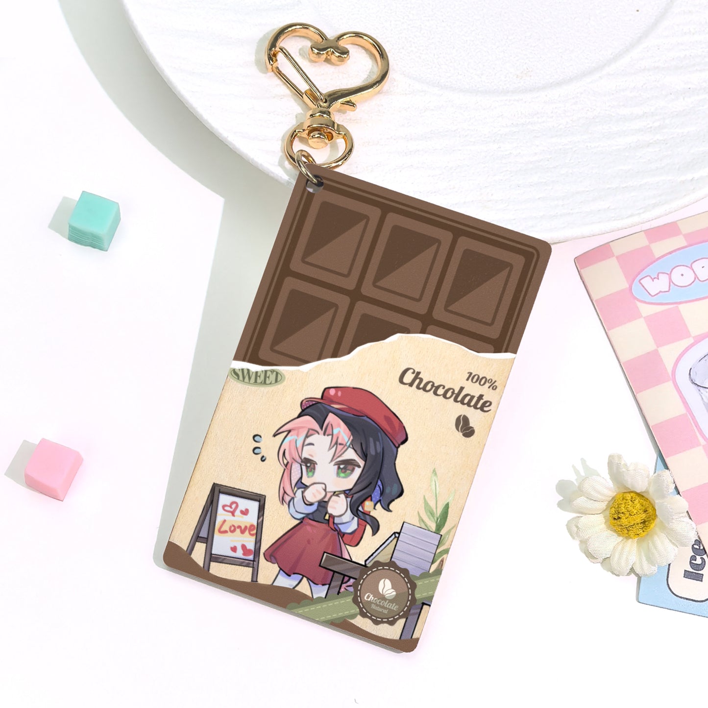 Custom Synthetic Wooden Keychains