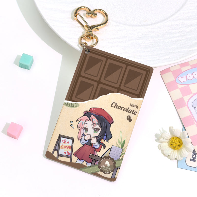 Custom Synthetic Wooden Keychains