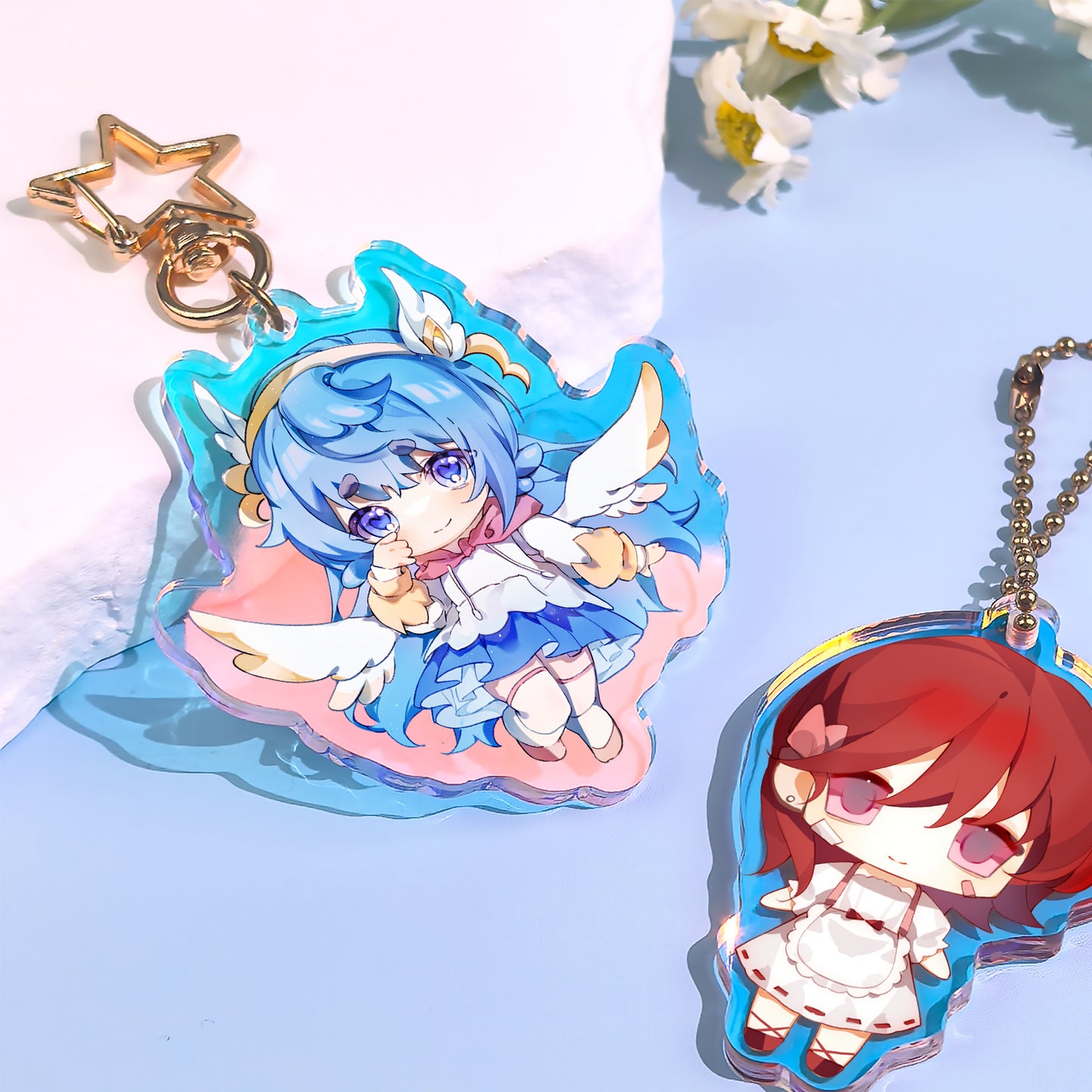 Rainbow Acrylic Keychains