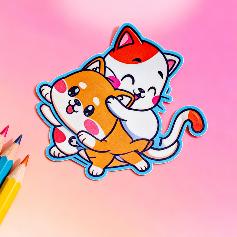 Custom Star lllusion Film Stickers