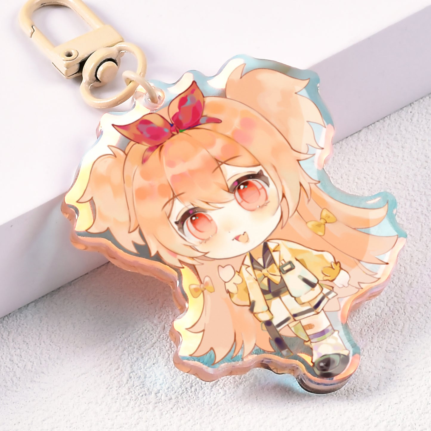 Rainbow Epoxy Keychains