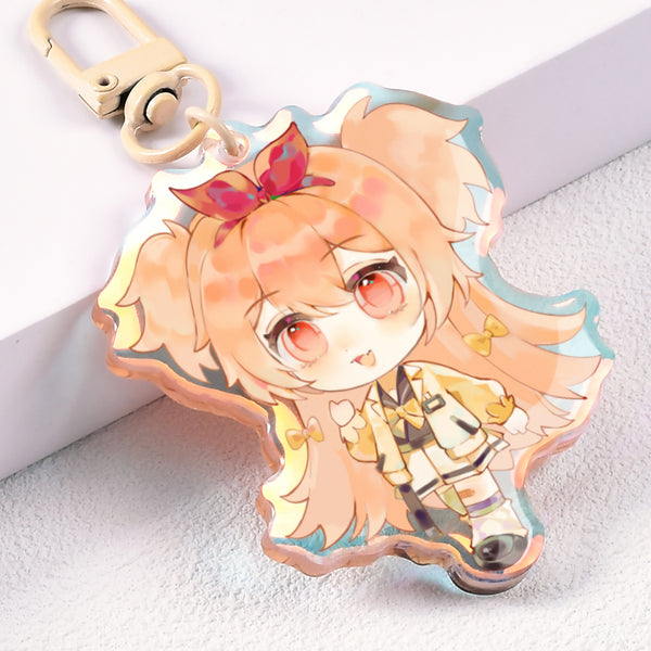 Rainbow Epoxy Keychains