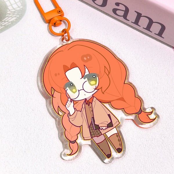 Rounding Clear Acrylic Keychains
