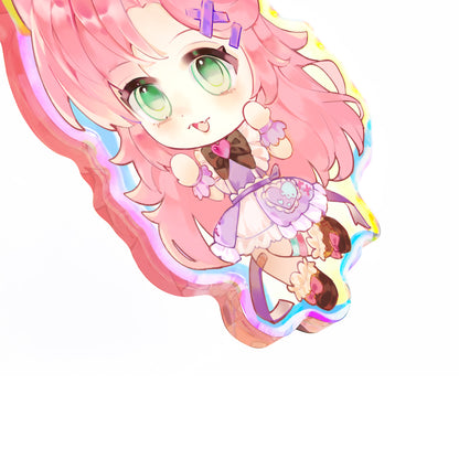 Rainbow Epoxy Keychains