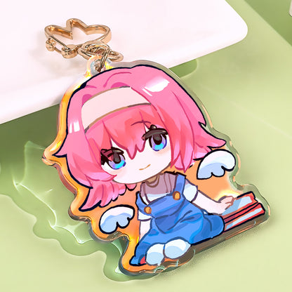 Rainbow Epoxy Keychains