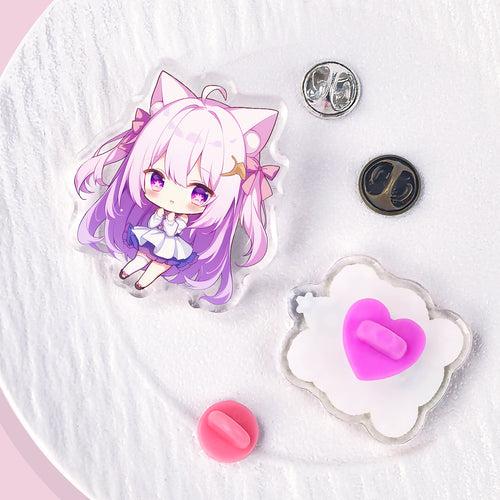 Custom Frosted Acrylic Pins