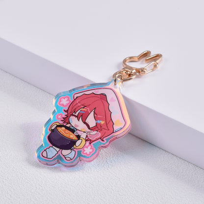 Custom Solid Colored Acrylic Keychains