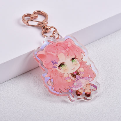 Custom Solid Colored Acrylic Keychains