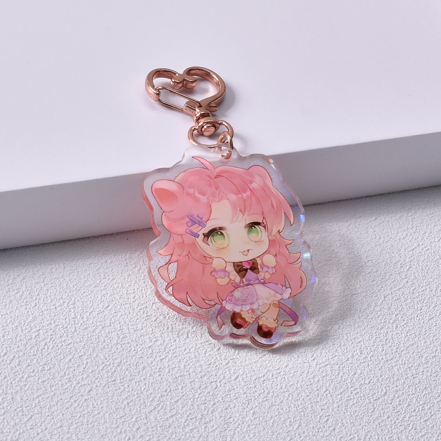 Rounding Clear Acrylic Keychains