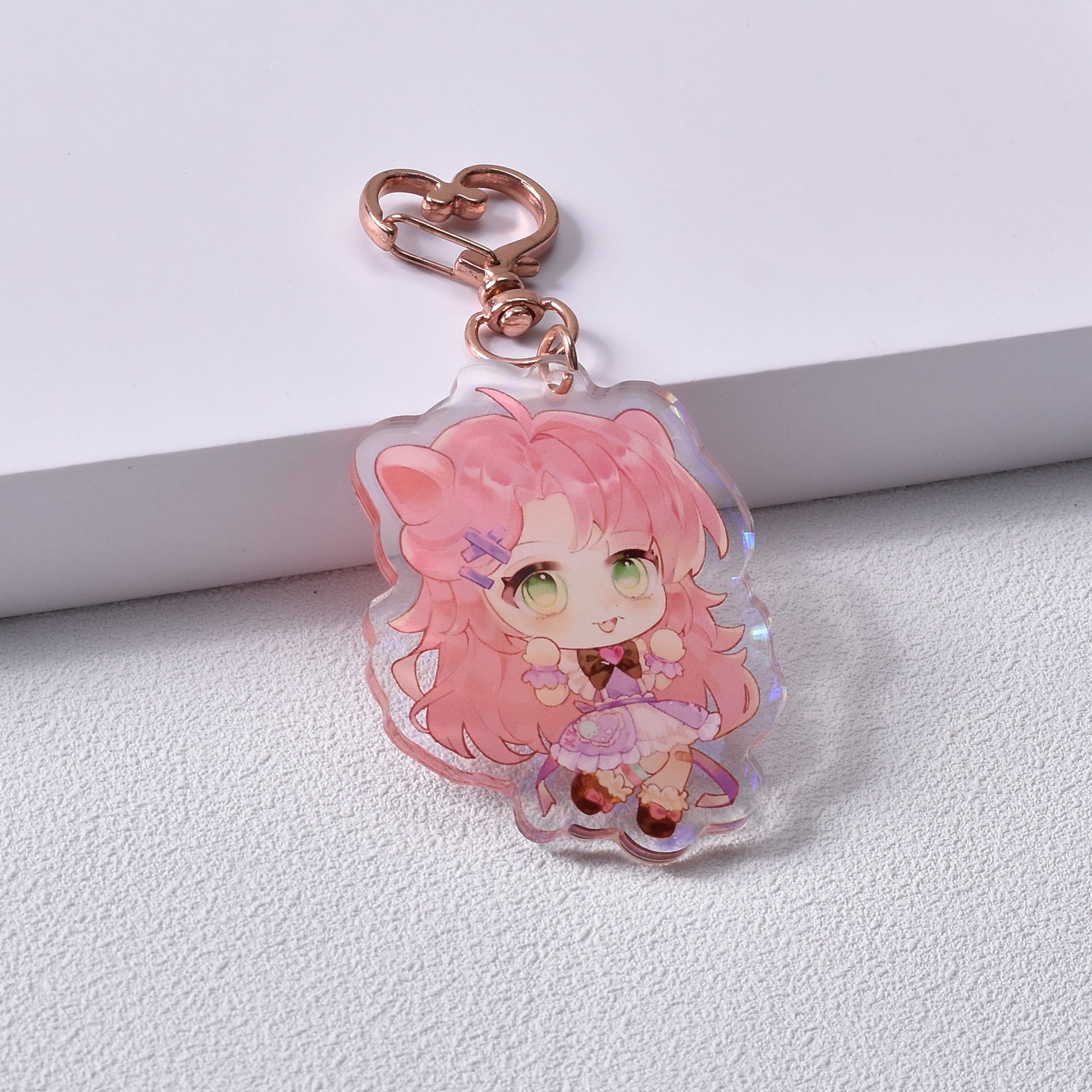 Rounding Clear Acrylic Keychains