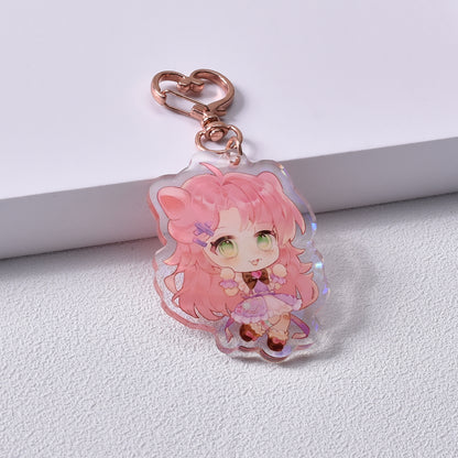Rounding Clear Acrylic Keychains