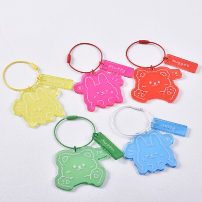 Custom Translucent Colored Acrylic Keychains
