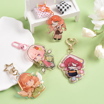 Custom Solid Colored Acrylic Keychains