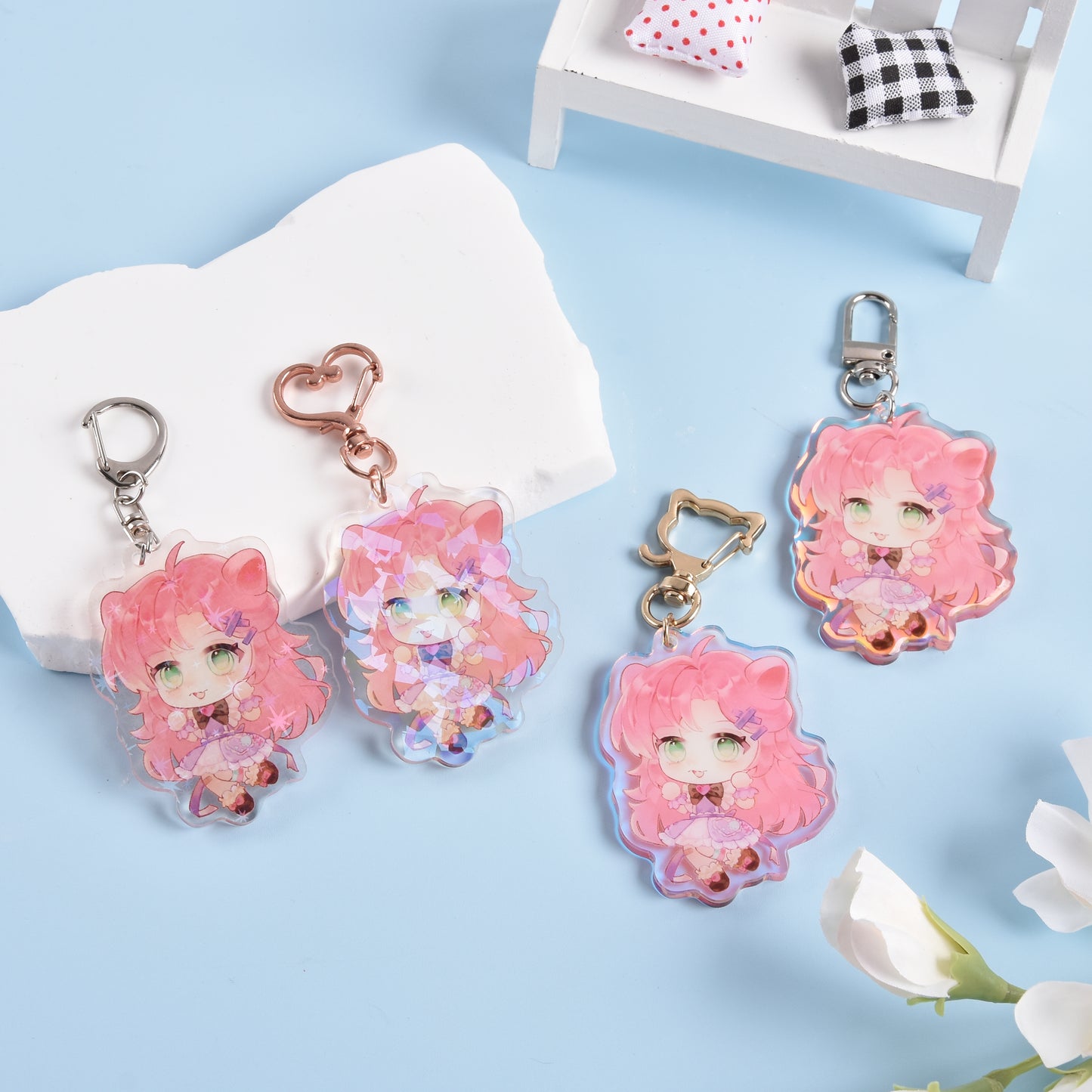 Custom Clear Acrylic Keychains