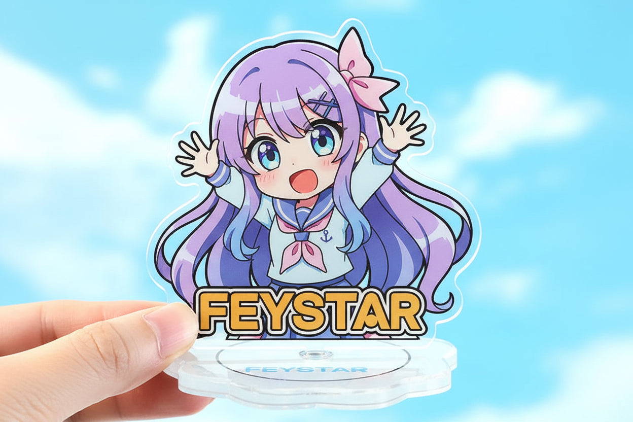 Custom Rotating Acrylic Standees