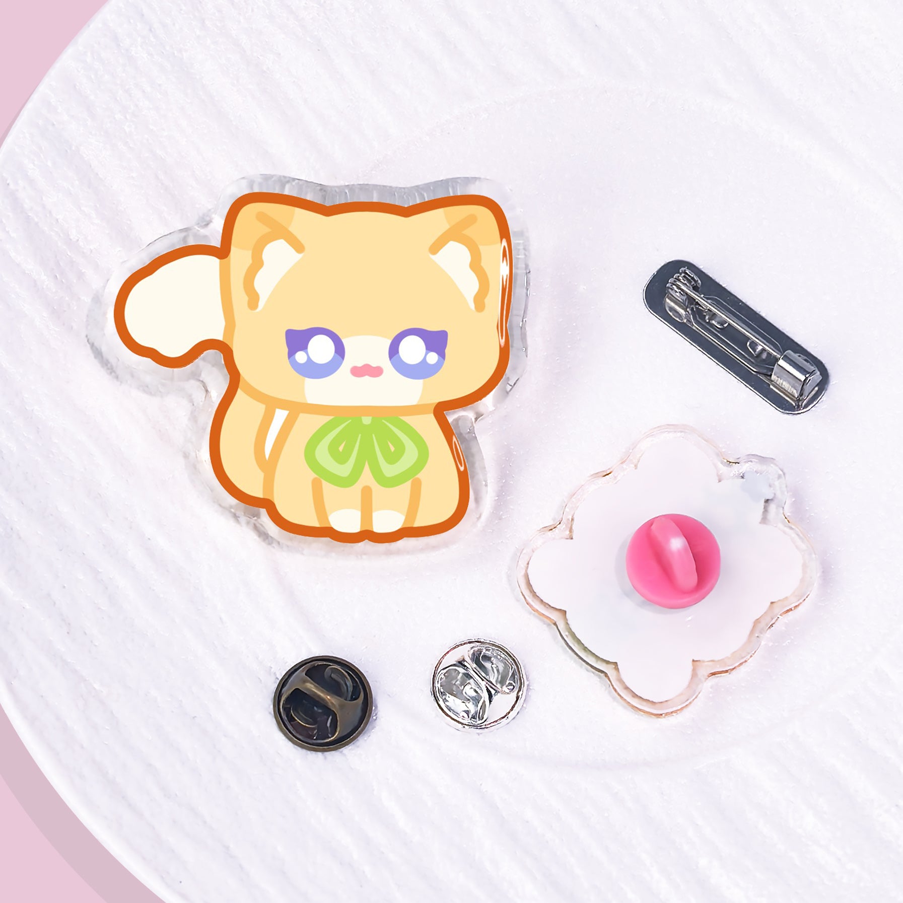 Custom Frosted Acrylic Pins