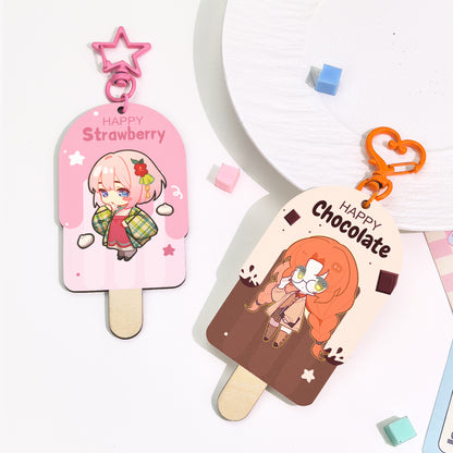 Custom Synthetic Wooden Keychains