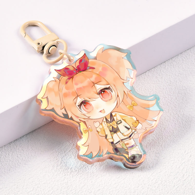 Custom Rainbow Epoxy Keychain