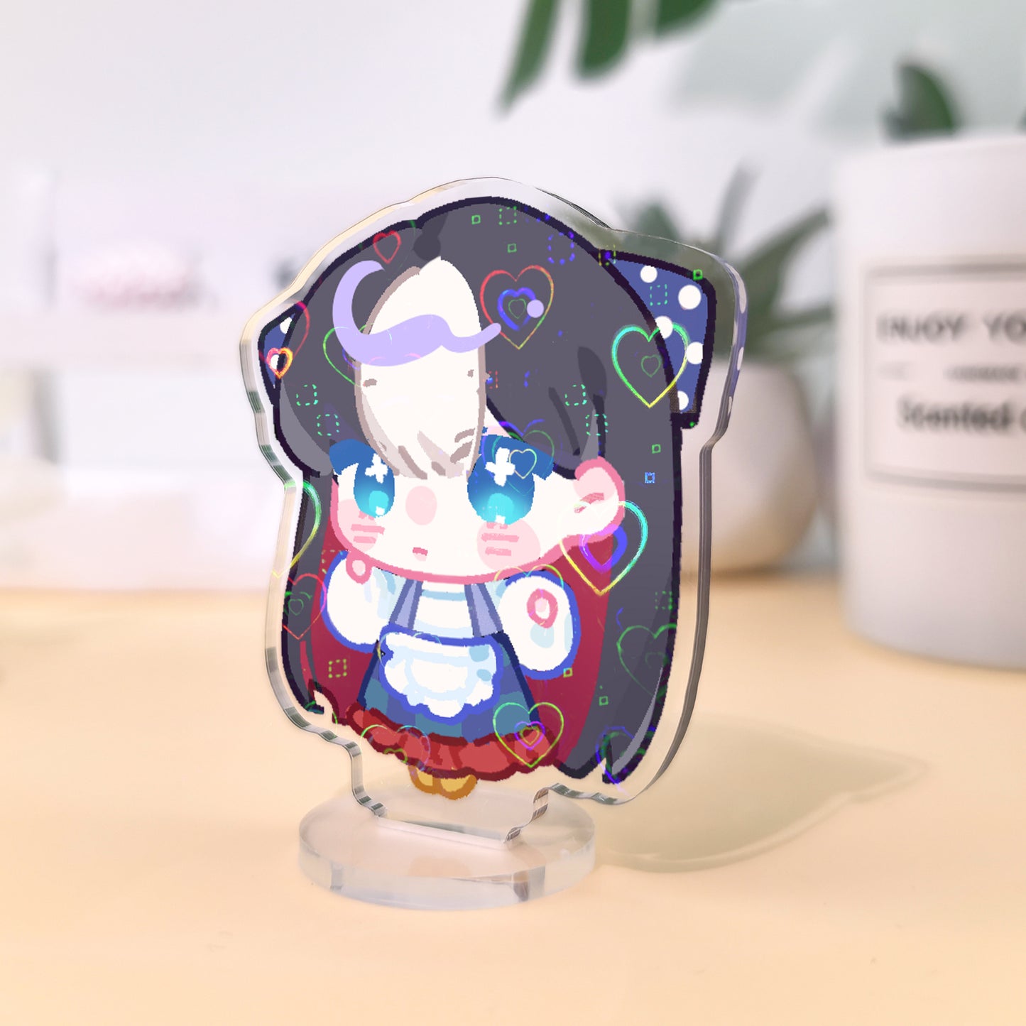 Holo Heart Acrylic Standees