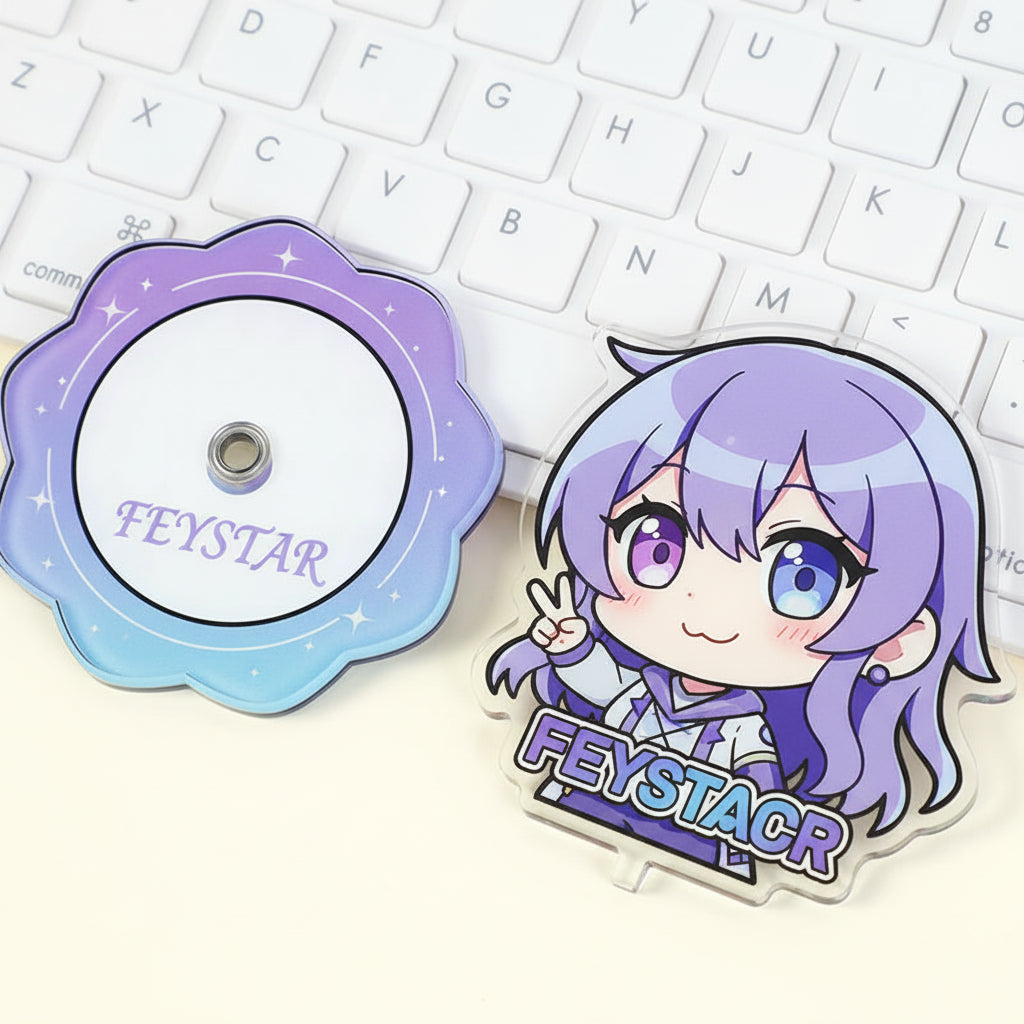 Custom Rotating Acrylic Standees