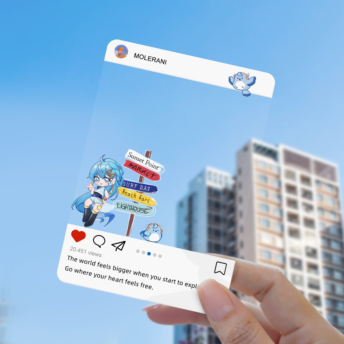 Acrylic See-Through Cards - Lightweight, Sleek, and Customizable