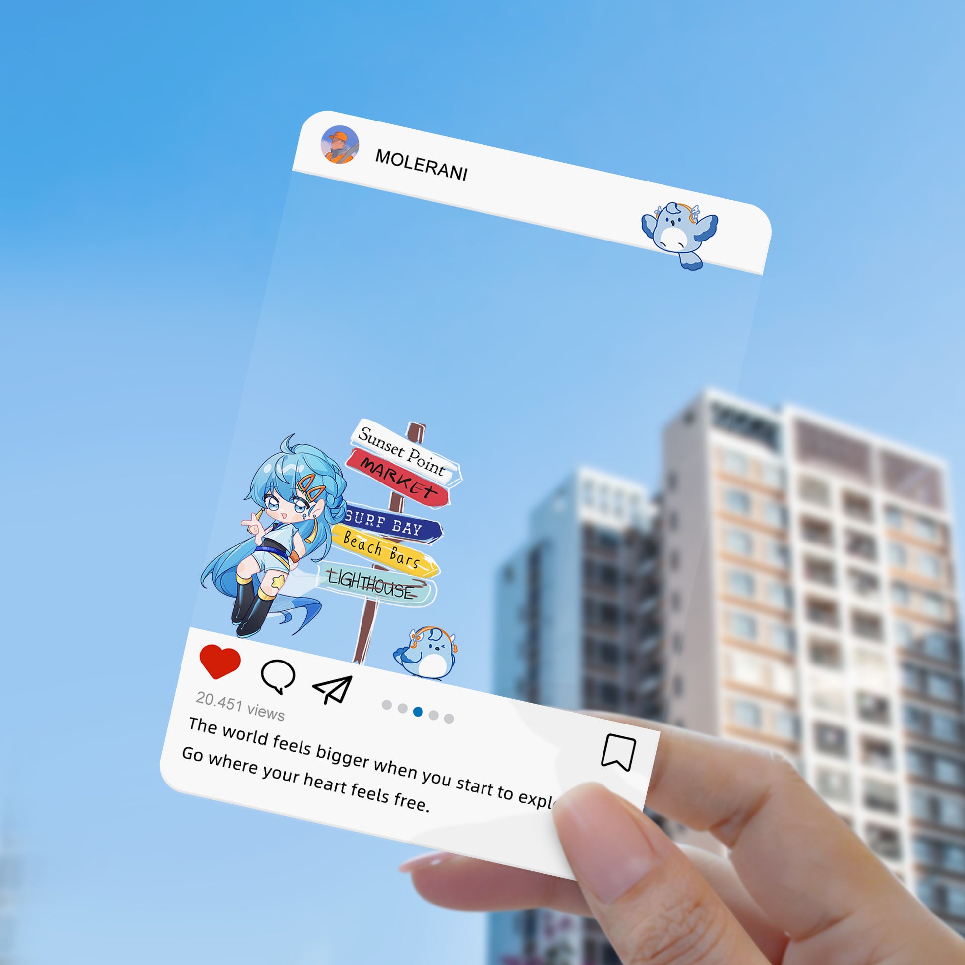 Acrylic See-Through Cards - Lightweight, Sleek, and Customizable