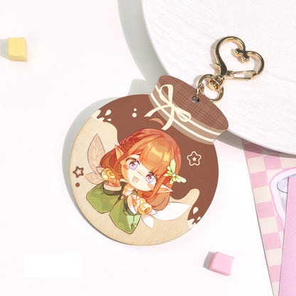 Custom Synthetic Wooden Keychains