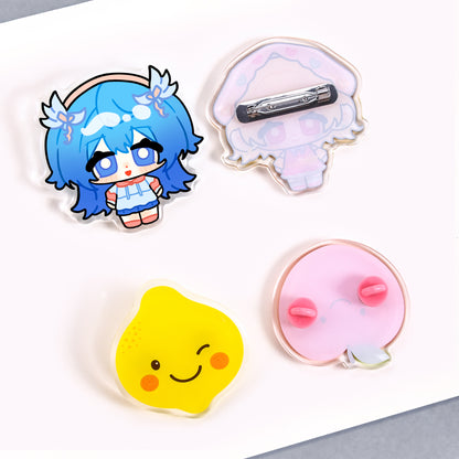 Custom Frosted Acrylic Pins