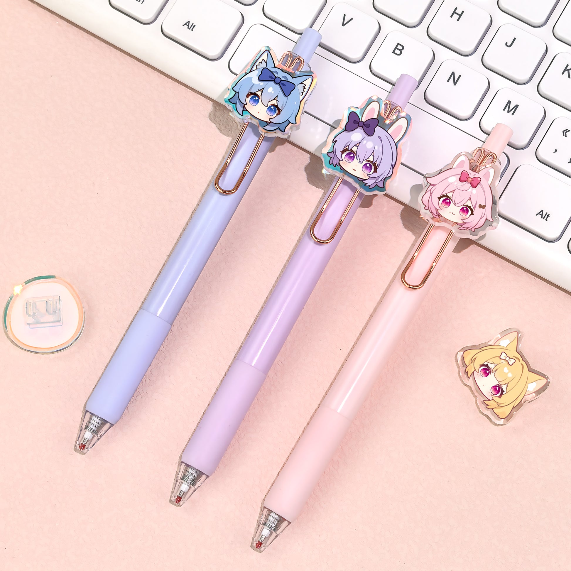 Anime Acrylic Rotating Ballpoint Pen