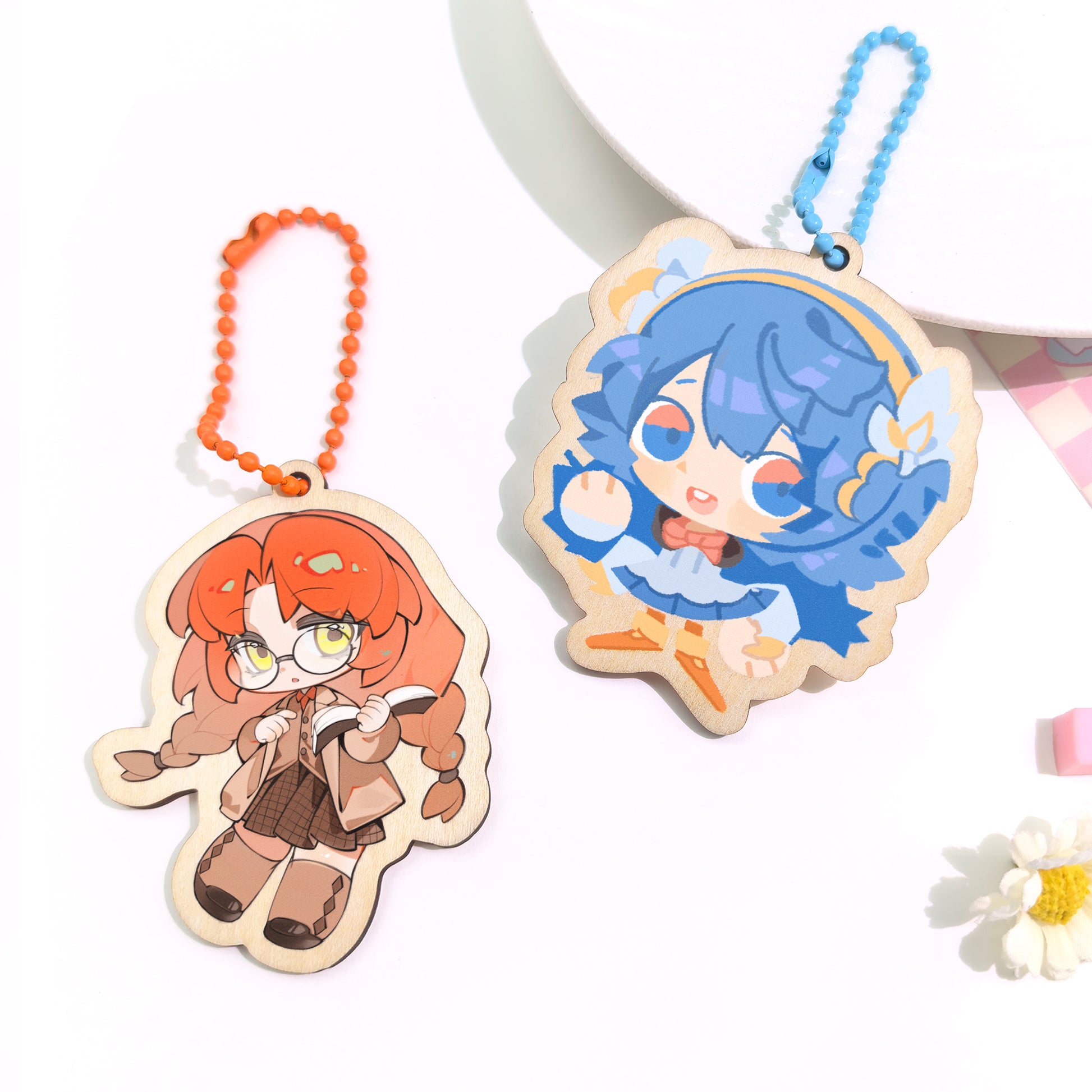 Custom Synthetic Wooden Keychains