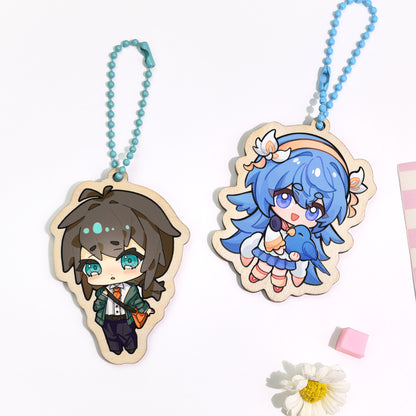 Custom Synthetic Wooden Keychains