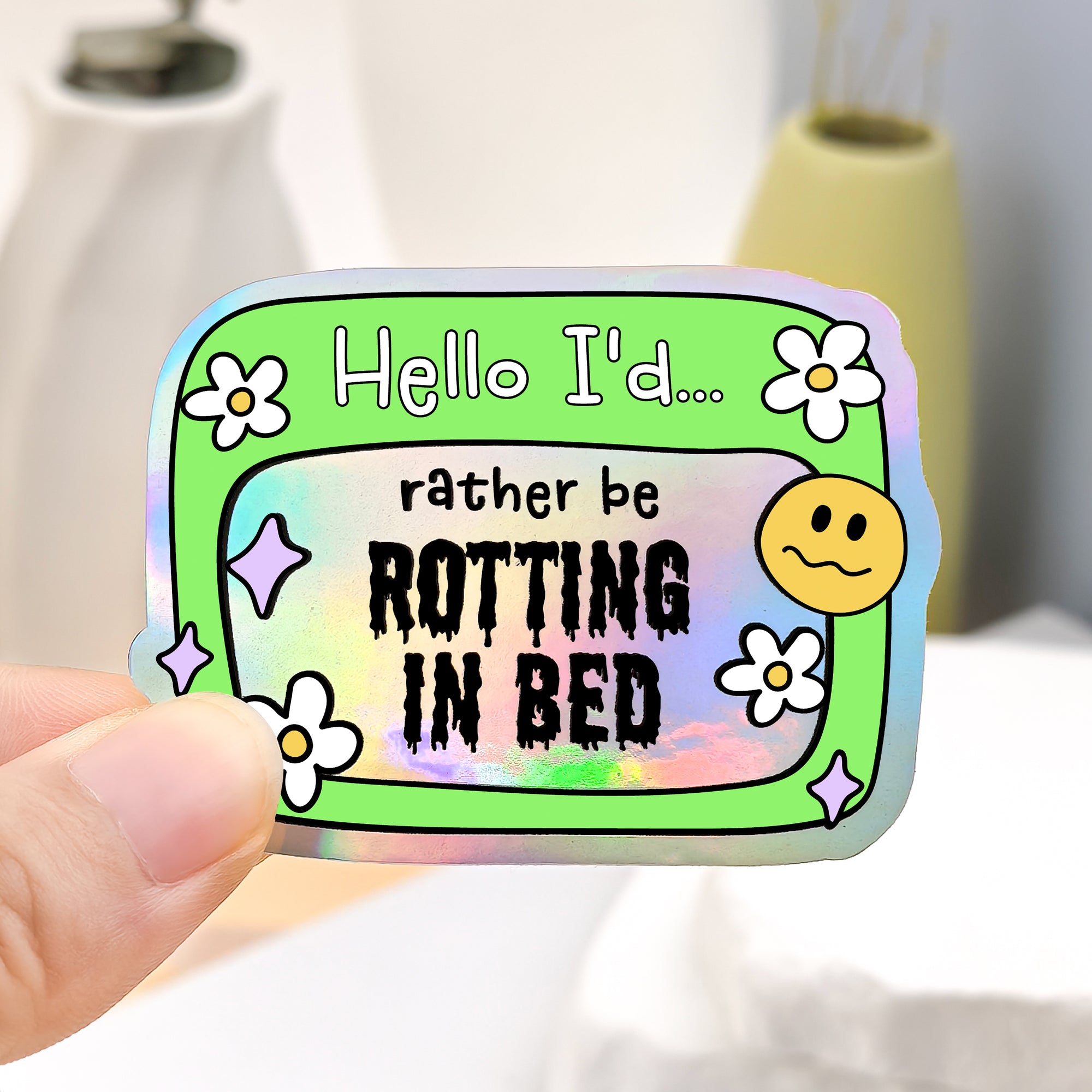 Holographic Stickers — Dazzling Rainbow Effect