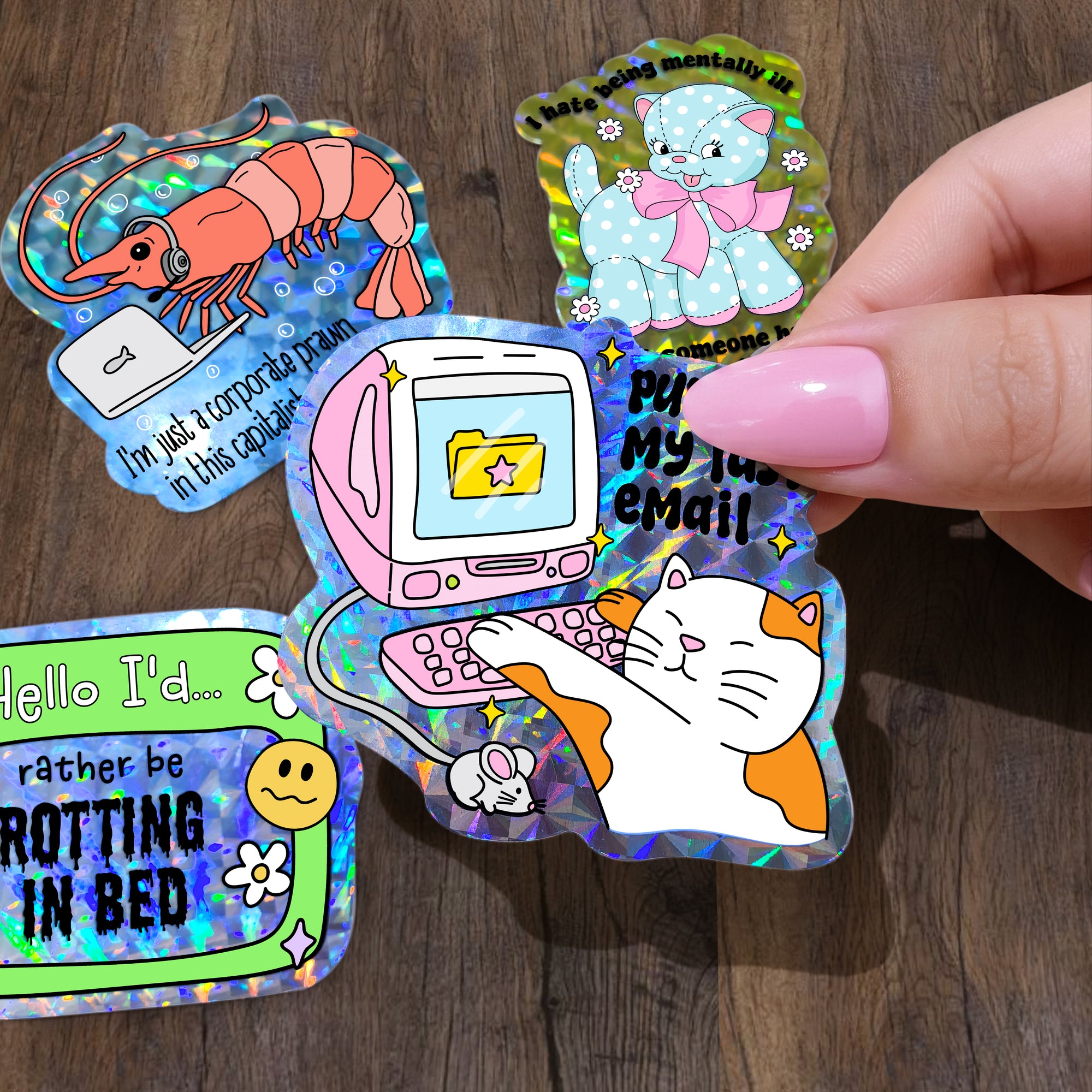 Prismatic Stickers — Shine with Every Angle